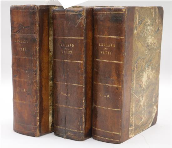 Dugdale, Thomas - England and Wales Delineated. Curiosities of Great Britain, 3 vols only (of 11),